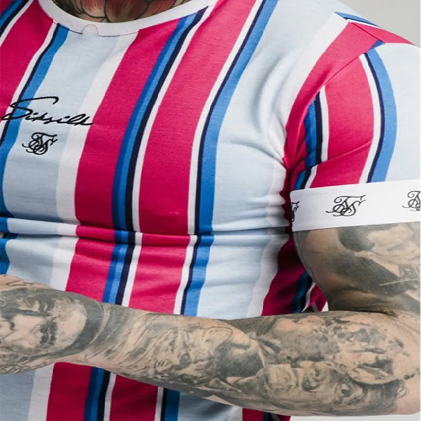 Summer Fitness Short Sleeve Running T-Shirt for Men