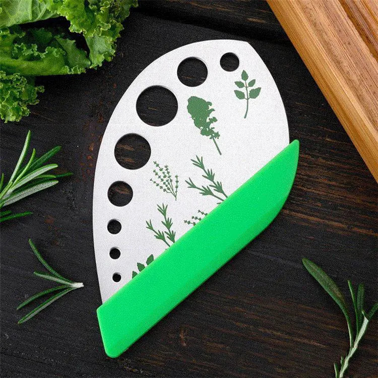 Creative 9-Hole Stainless Steel Herb Cutter Stripper