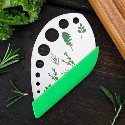Creative 9-Hole Stainless Steel Herb Cutter Stripper