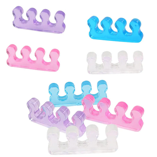 FEISIDUNWSF 4 Pairs Toe Stretcher Gel Toe Separator Nail Divider Toe Spacer for Men and Women Relaxing Toes Pedicure Bunion Relief