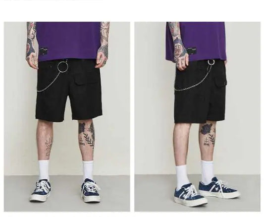 Men's Casual Cargo Shorts with Multiple Pockets