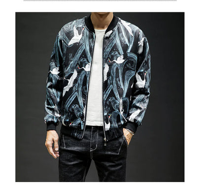 Embroidered Baseball Jacket and Casual Jacket