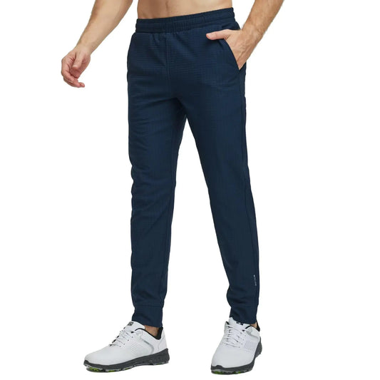 M MAELREG Mens Casual Pants with Zipper Pockets Lightweight Breathable Activewear Hiking Pants for Men Sweatpants Navy