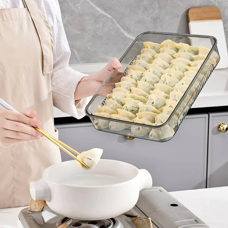 Transparent Dumpling Storage Box