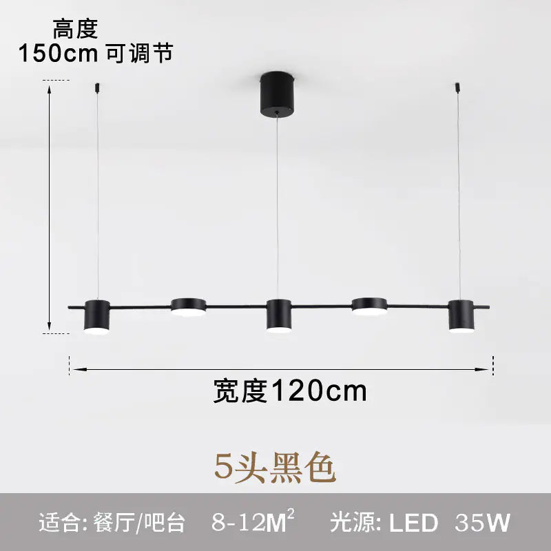 Minimalist LED Linear Pendant Light for Home Decor 110V