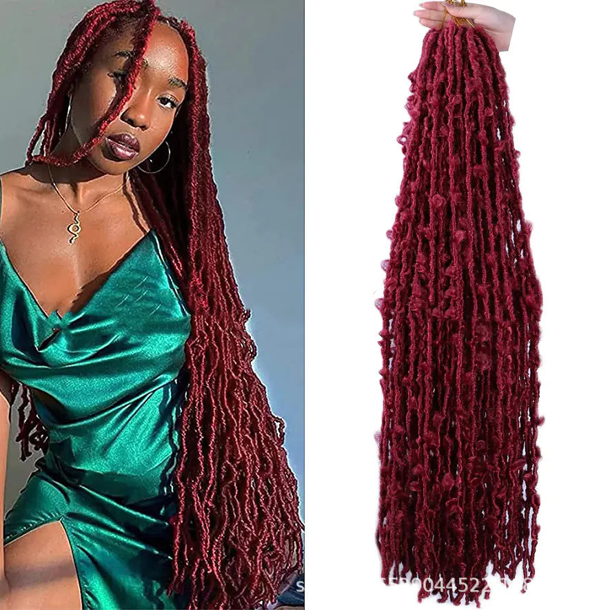 African Butterfly Curve Crochet Braid Wig in Fiber