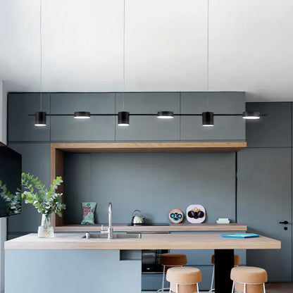 Minimalist LED Linear Pendant Light for Home Decor 110V