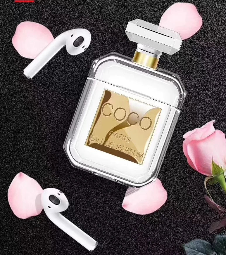Perfume Bottle Silicone Case for Wireless Earbuds