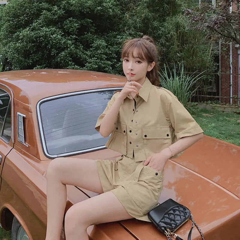 Trendy Women's Summer Cargo Shorts Set (2020)