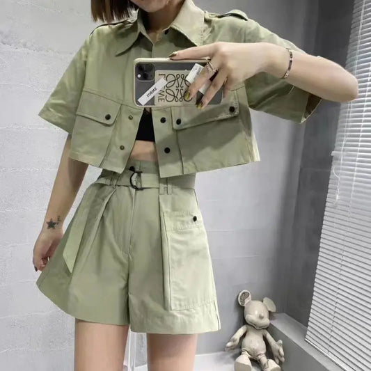 Trendy Women's Summer Cargo Shorts Set (2020)