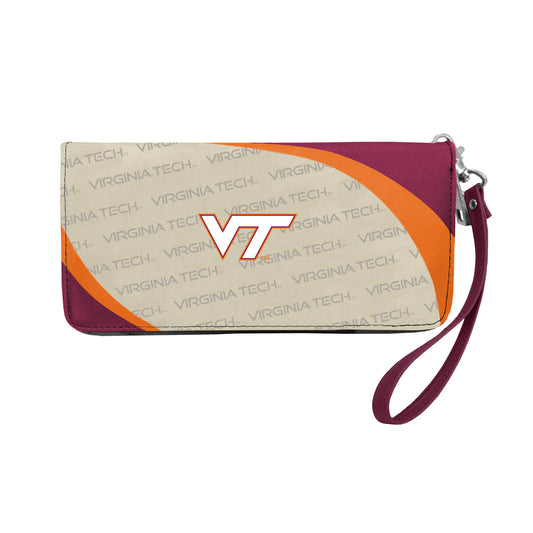 Littlearth Virginia Tech Hokies NCAA Curve Zip Organizer Wallet