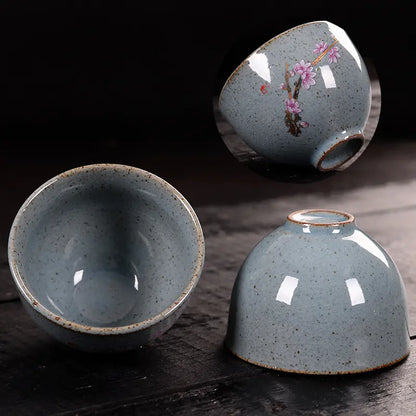 Vintage Ceramic Tea Cup, Creative Kung Fu Tea Set