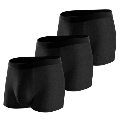 BATTEWA Incontinence Underwear for Men Washable Leak Proof Underwear for Men Reusable Mens Incontinence Underwear Bladder Leak Briefs Absorbency 50ml3Pack（X-Large Black）