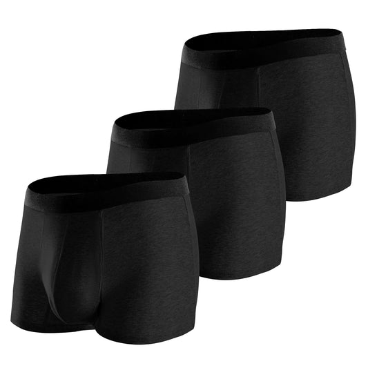 BATTEWA Incontinence Underwear for Men Washable Leak Proof Underwear for Men Reusable Mens Incontinence Underwear Bladder Leak Briefs Absorbency 50ml3Pack（X-Large Black）