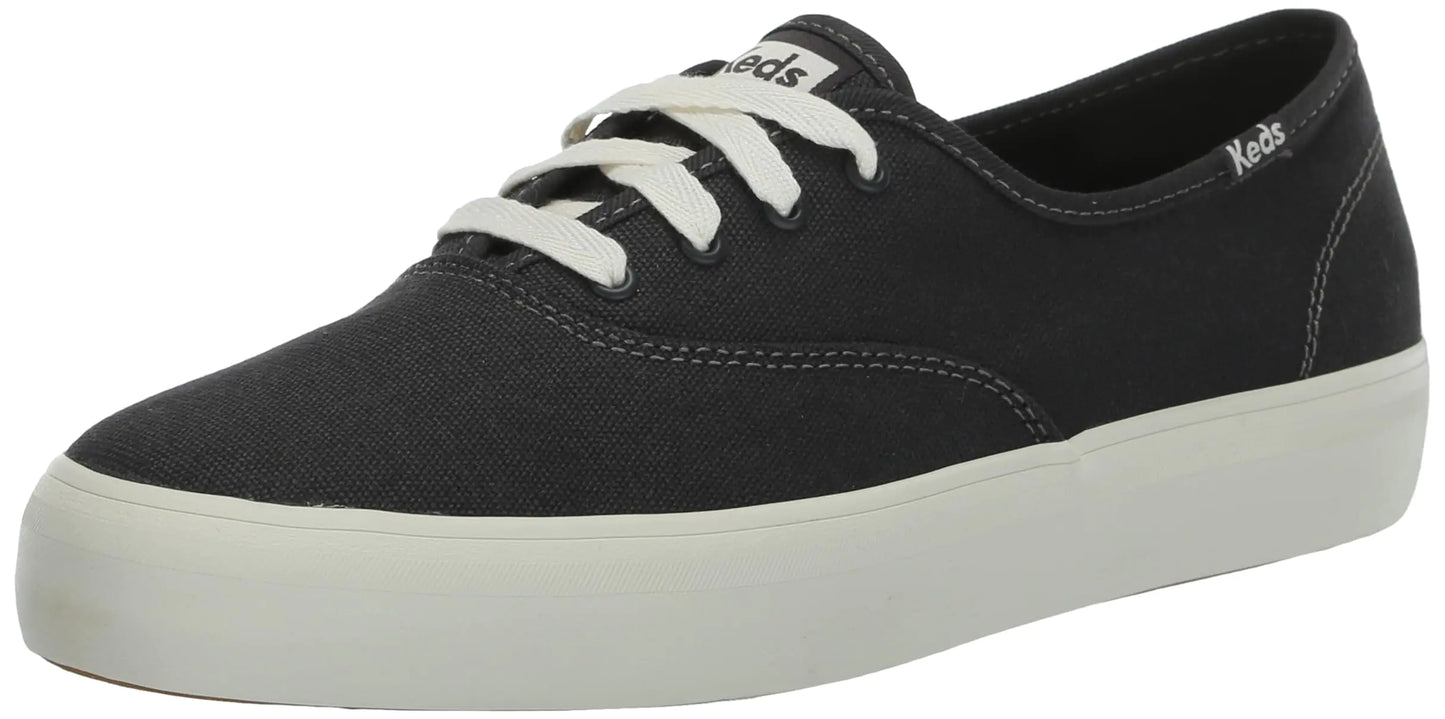Keds Womens Champion Gender Neutral Sneaker Black Canvas 11.5