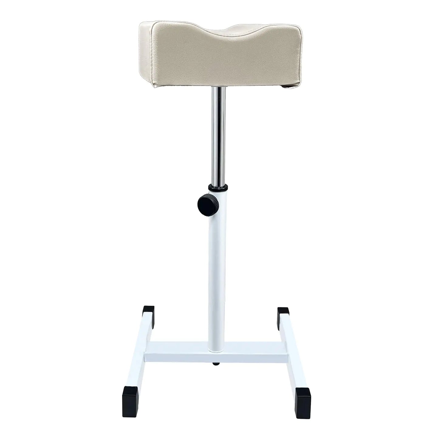 CHAOEEMY Pedicure Foot Rest Adjustable Manicure Height Technician Stand Stool with Non-Slip Legs Nail Equipment Salon SpaLight Gray