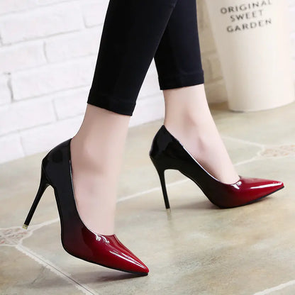 Gradient Color Stiletto High Heels - Single Shoe