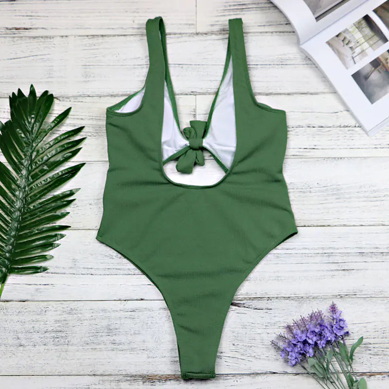 2020 Trending Hollow Backless One-Piece Swimsuit