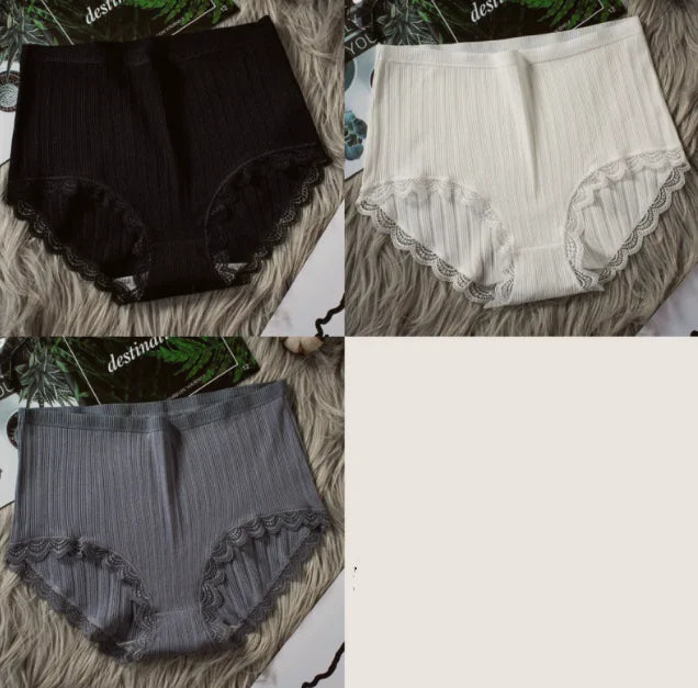 High Waist Breathable Cotton Underwear for Women