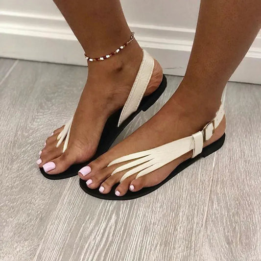 Large Size Women's Fashion Flat Flip Flops Sandals