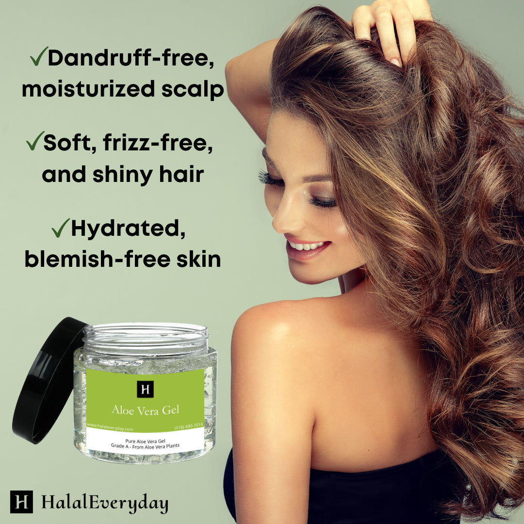 100% Pure Aloe Vera Gel - Organic Skin Care Soothing Moisturizing Cosmetic Grade