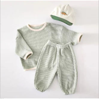 Autumn Tracksuit with Long Sleeve Top and Pants (One Set)
