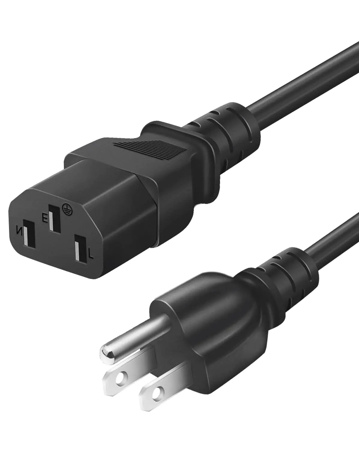 Projector Power Cord for Epson Optoma LG ViewSonic Hitachi BenQ Sony Dell Canon NEC InFocus Projector Replacement 3 Prong AC Power Cord Cable (IEC-60320 (IEC320) C13 to NEMA 5-15P) 3 Feet