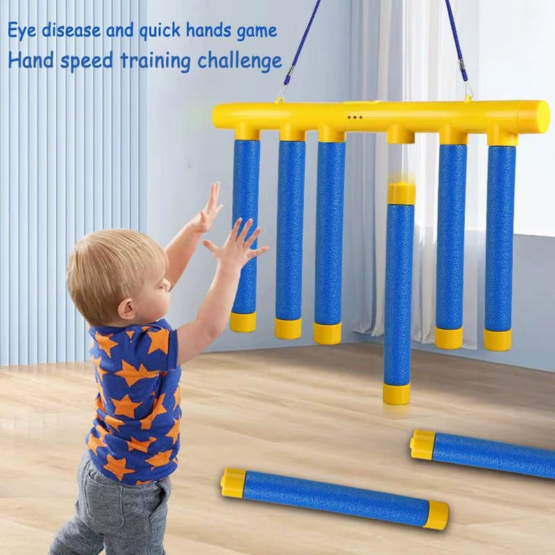 Challenge Falling Sticks Game Kids Stick Catching Toy Training Reaction Ability Educational Parent-Child Interactive Sports Toy