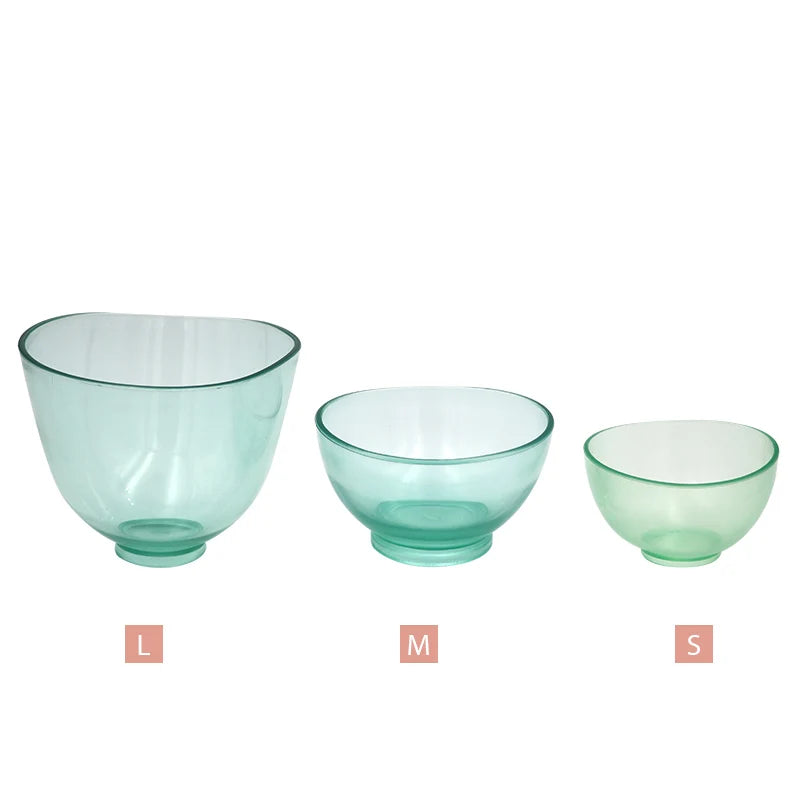 1Pc Dental Professional Mixing Bowl Transparent Thicken Flexible Rubber Mixing Bowl Dentist Oral Whitening Tool S / M / L