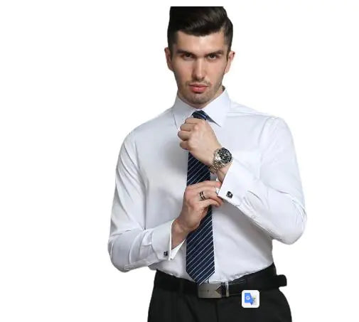 Classic French Business Dress Shirt for Men