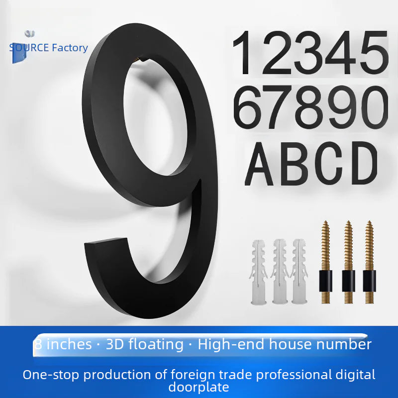 Acrylic Floating House Number