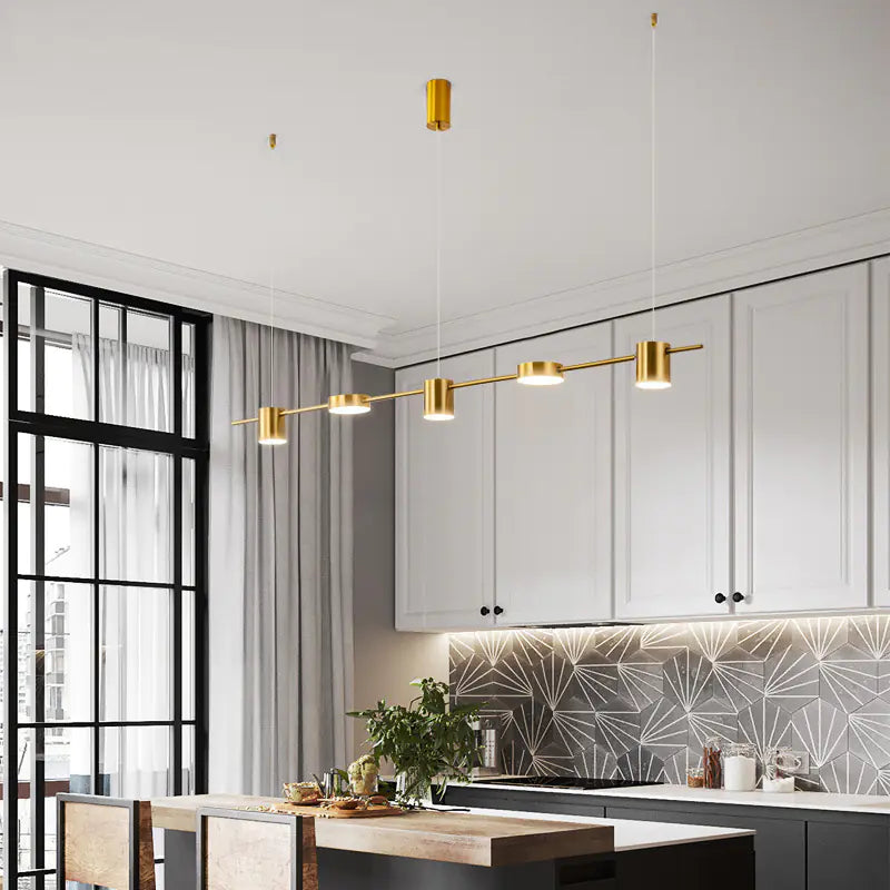 Minimalist LED Linear Pendant Light for Home Decor 110V