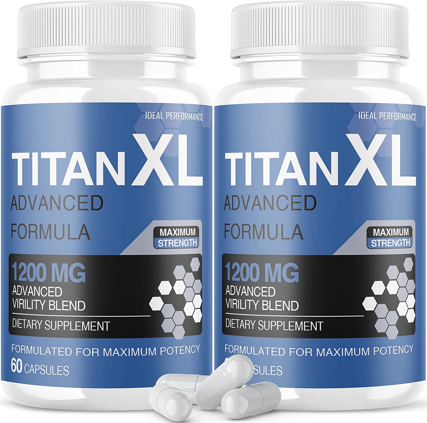 (2 Pack) Titan XL Supplements Pills (120 Capsules)