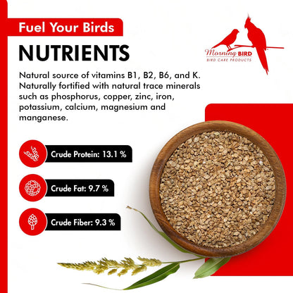 Japanese Millet Seed - Healthy & Nutritious Pet Bird Food to Support Health - Rich in Vitamins and Supplements – Ideal Bird Feed for All Seed Eating Birds 4.5 Lbs (3-Pack, 1.5 Lbs Each)