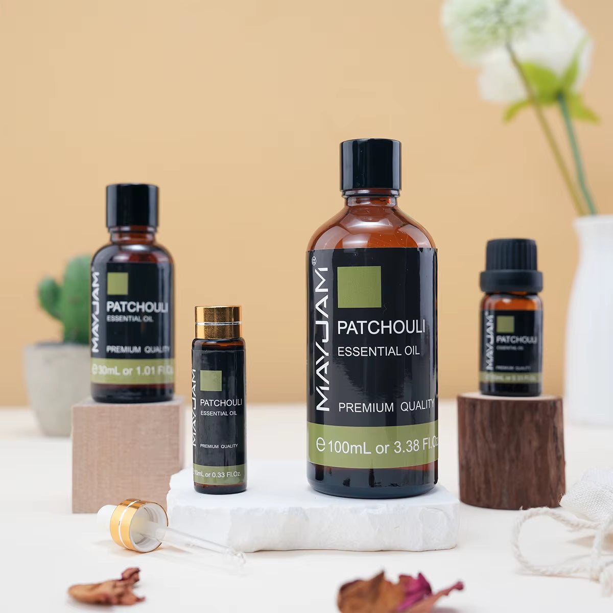 1PCS Patchouli Plant Natural Essential Oils for Diffusers Aromatherapy Massage Hair Care Skin Care