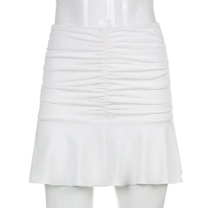 Women's Pleated Hip Skirt Suit