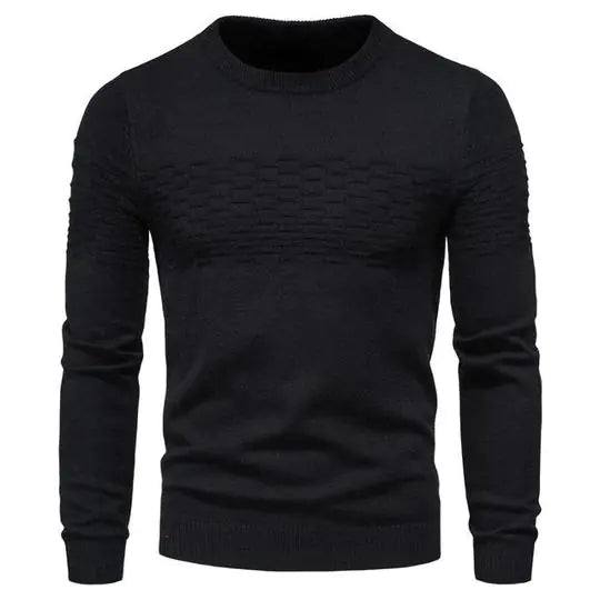 Casual Slim Fit Round Neck Pullover Shirt for Men