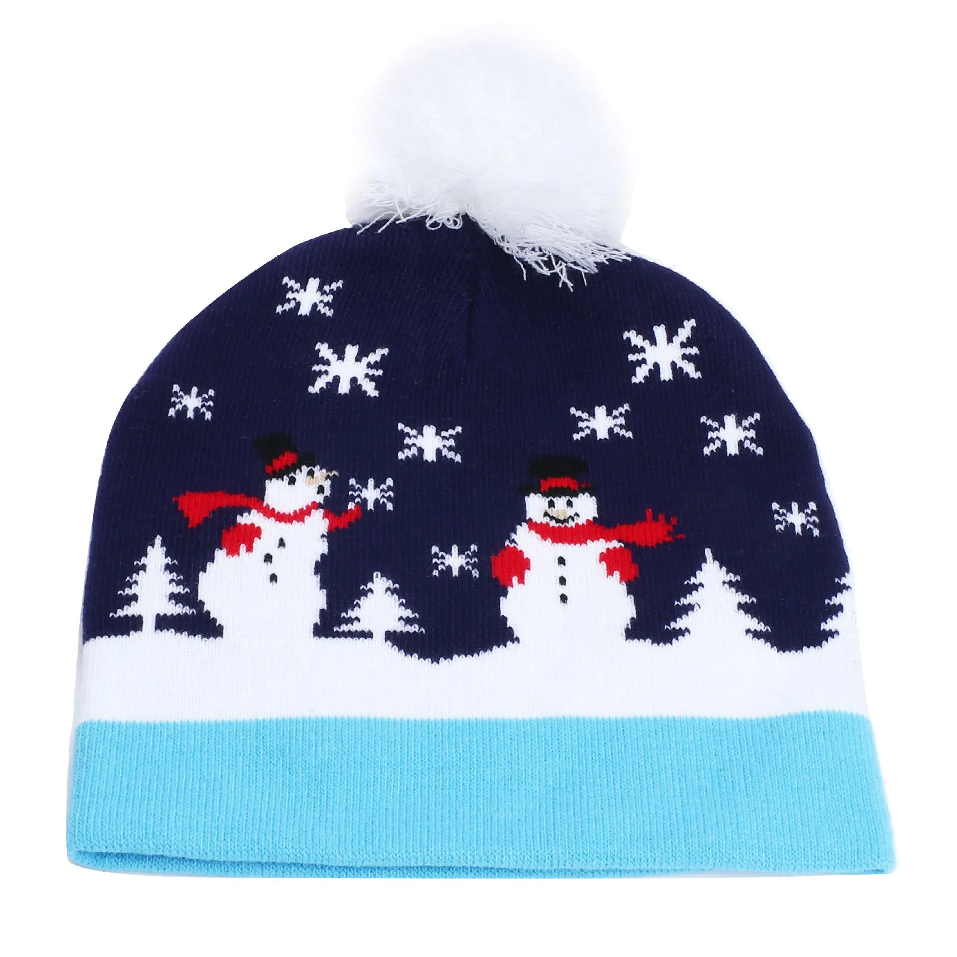 Knitted Deer and Snowflake Hats for Women