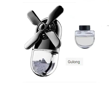 Car Air Vent Perfume Fan with Lasting Fragrance Decor