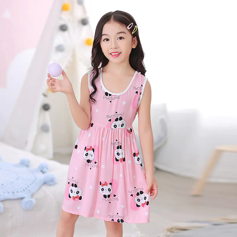 Cotton Silk Summer Dresses for Girls