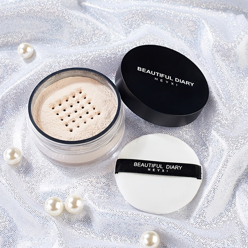 Loose Powder Makeup, Oil Control Matte Medium Coverage for All Skins, Medium Light Beige, Waterproof Sweat-Proof Makeup