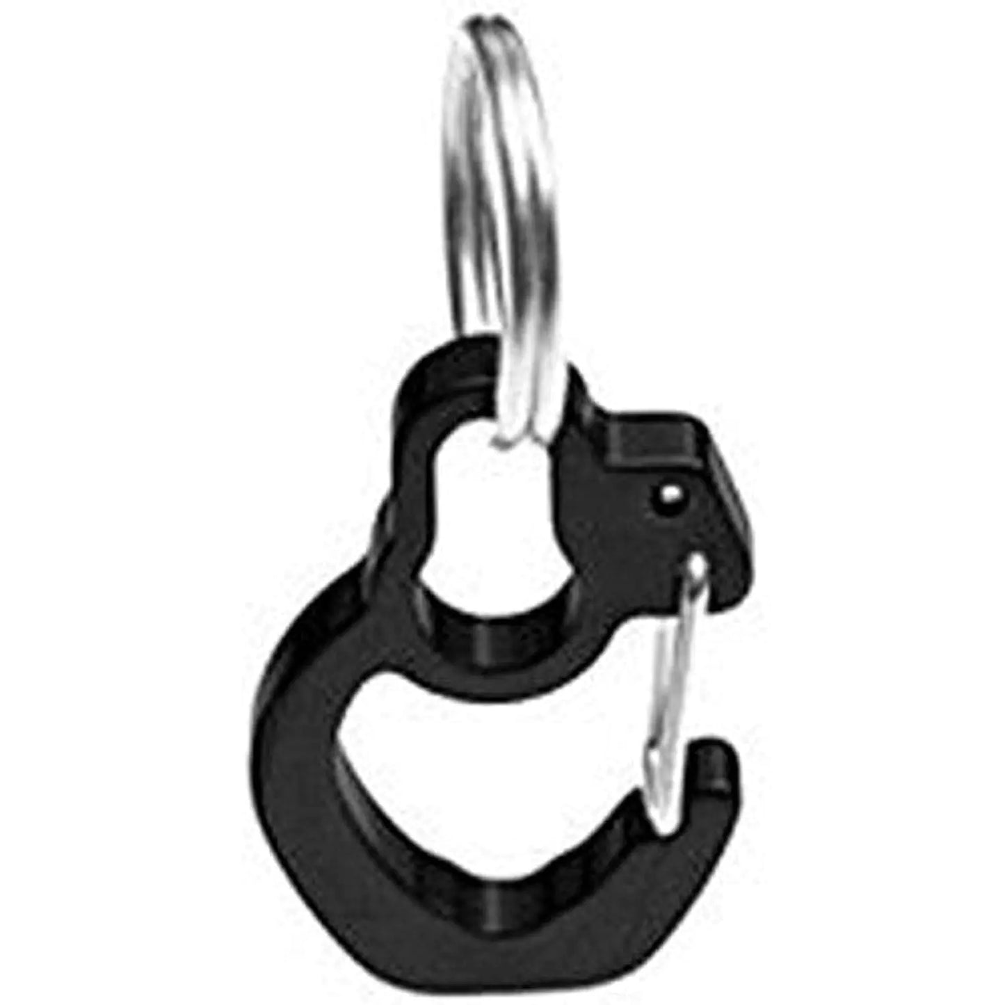 Rubit Medium Curve Aluminum Dog Tag Clip - Black