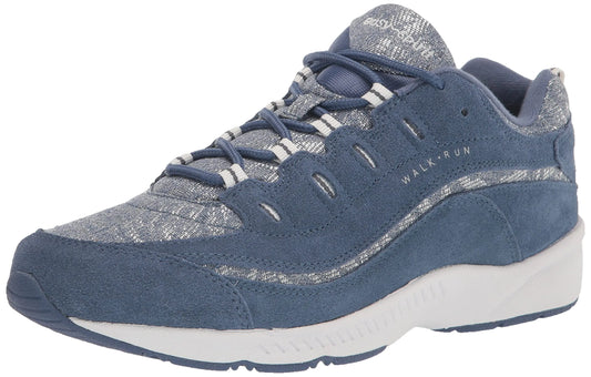 Easy Spirit Womens Romy23 Sneaker Denim-Silver 11 Narrow