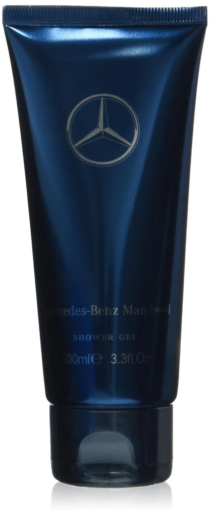 Mercedes-Benz Man Bright - Shower Gel Body Wash - Mens Body Wash - Bergamot Lavender Fragrances - Travel Size Moisturizing Body Soap Liquid - 3.3 oz