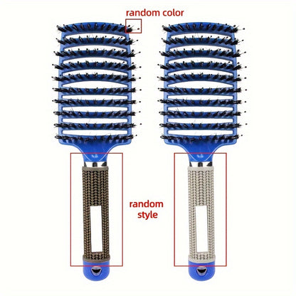 1pc Magic Scalp Massage Hair Brush for Women - Professional Detangling Tool for Wet Curly Hair - Hairdressing Tool, Detangling Brush, Ergonomic Handle, Durable Bristles, Salon Professionals, Styling Accessory, Sleek Design, S