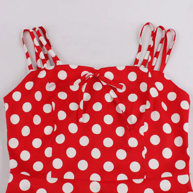 2020 Spring Dress - Slim Fit Polka Dot Cami Dress