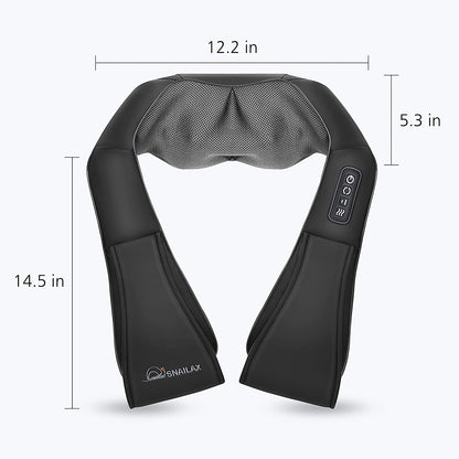 Shiatsu Neck and Shoulder Massager - Back Massager with Heat, Deep Kneading Electric Massage Pillow for Neck, Back, Shoulder,Foot,Body