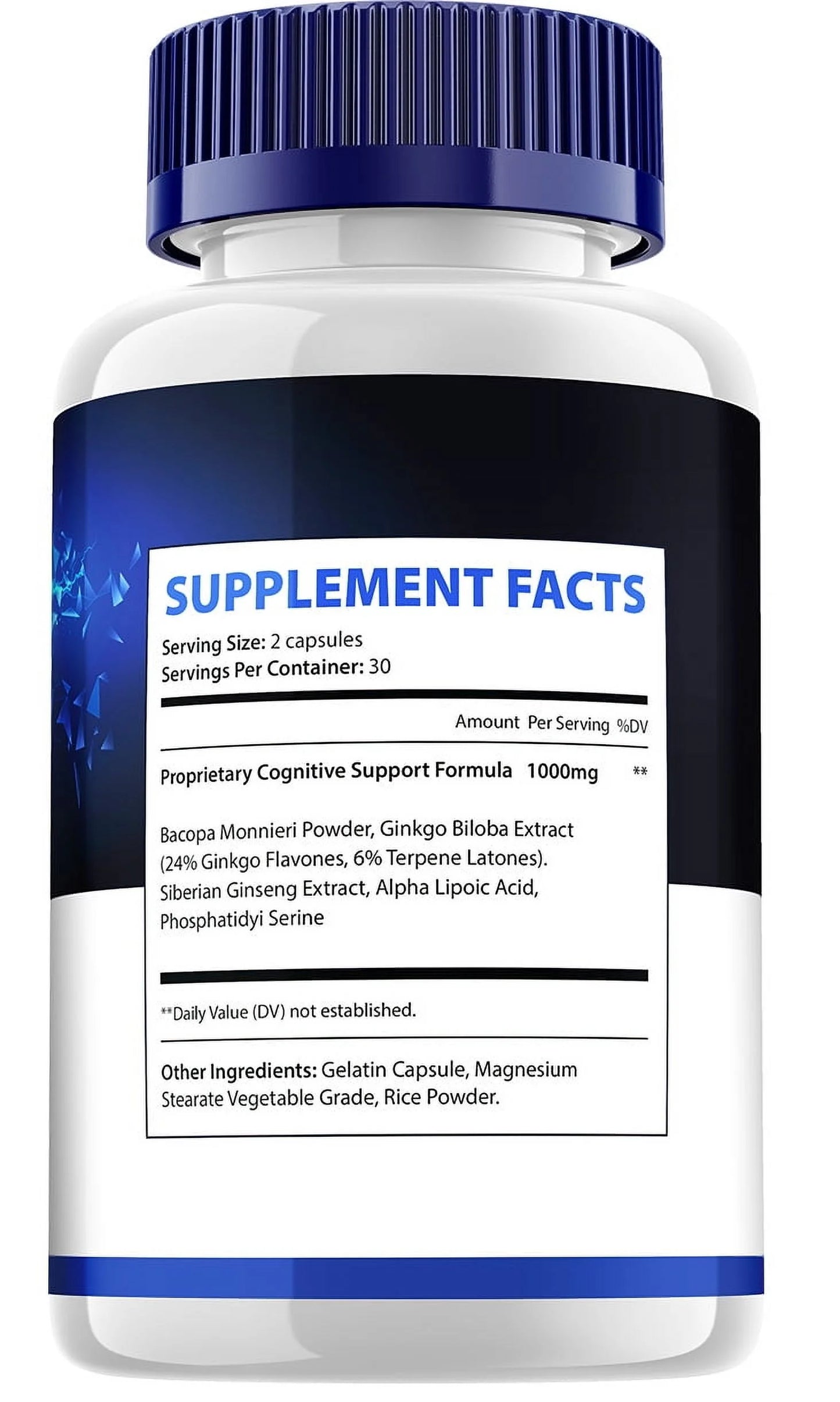 Memoforce Brain Capsules -  Pills All-Natural Supplements, Memory and Focus Support, 5 Pack, 300 Capsules