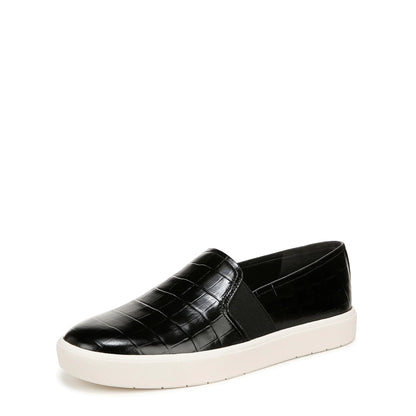 Vince Womens Blair Slip On Sneaker Sneaker Black Croco Print Leather 11 M