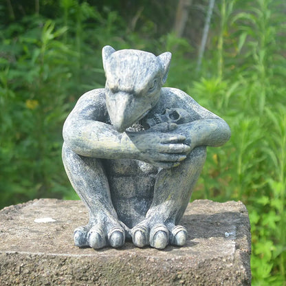 Gargoyle Gothic Decor Statue for Garden and Home
